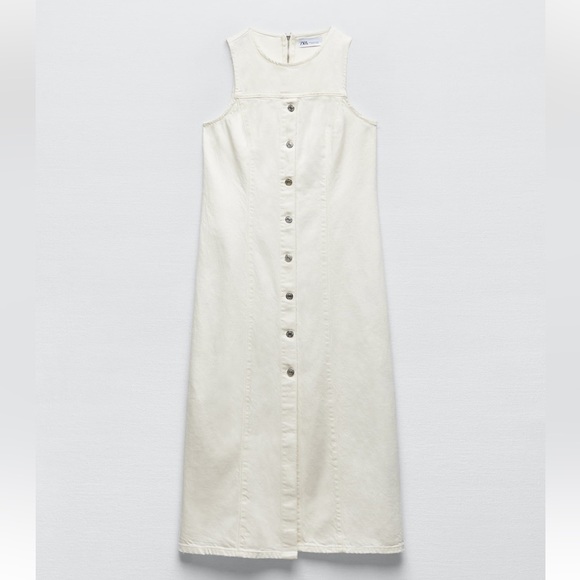 ✨SALE✨ ZARA DENIM MIDI DRESS ✨SALE✨ - Picture 5 of 8
